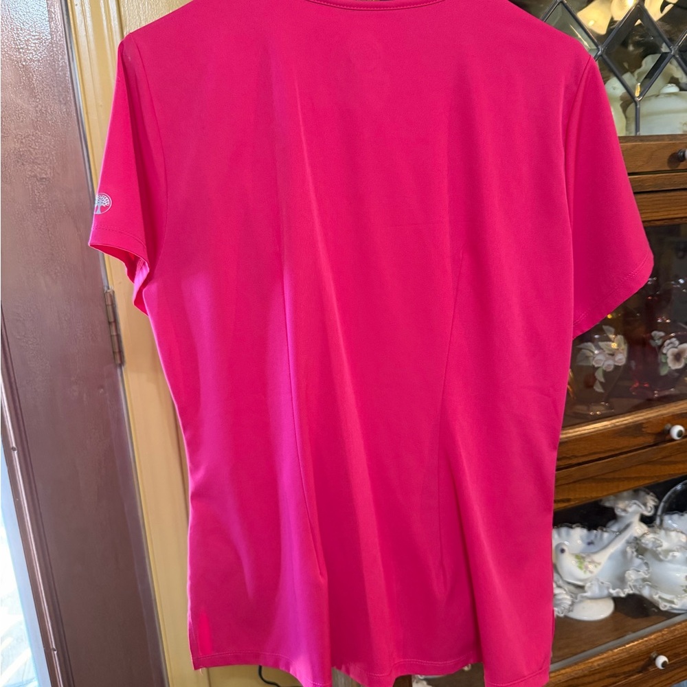 Healing hands scrubs, pink size large. Like new - Picture 2 of 5